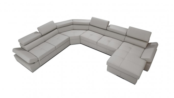 XXL canapé d'angle série design 100% CUIR ITALIEN