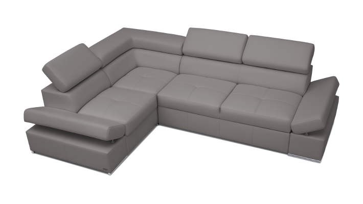 Canapé d'angle moderne en cuir 100%