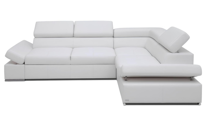 Canapé d'angle moderne en cuir 100%