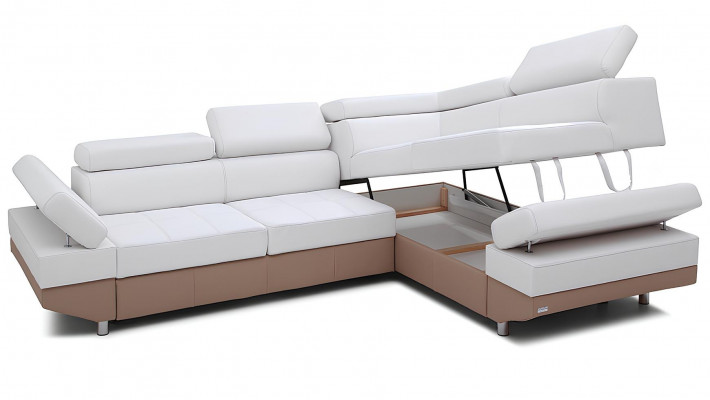 Canapé d'angle moderne avec design paysager, angle, ensemble, rembourré, 100% cuir