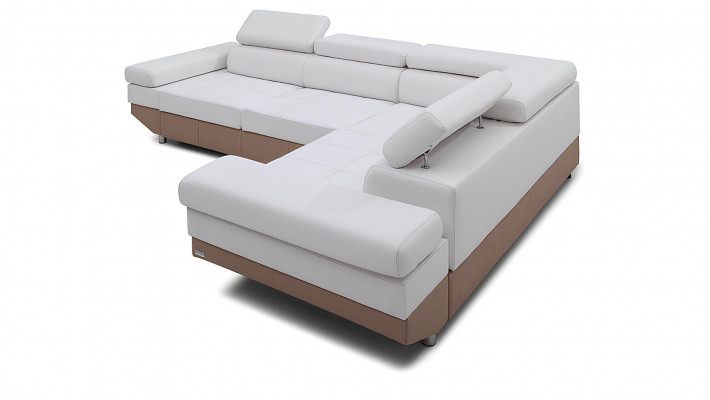 Canapé d'angle moderne avec design paysager, angle, ensemble, rembourré, 100% cuir