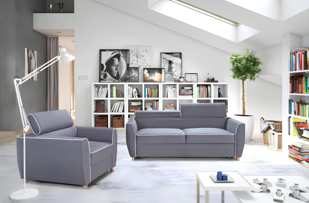 Fauteuil designer recouvert de tissu 1 place lounge club tv