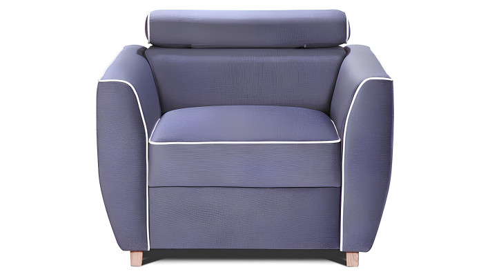 Fauteuil designer recouvert de tissu 1 place lounge club tv