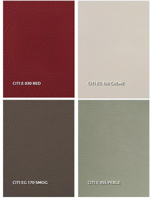 Canapé en cuir pour trois personnes avec fonction lit, design moderne en cuir 100% italien