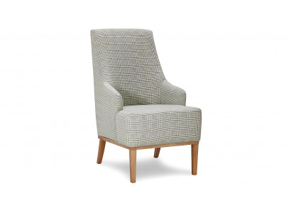 Fauteuil designer en tissu Relex et cuir pour une personne dans la salle de télévision