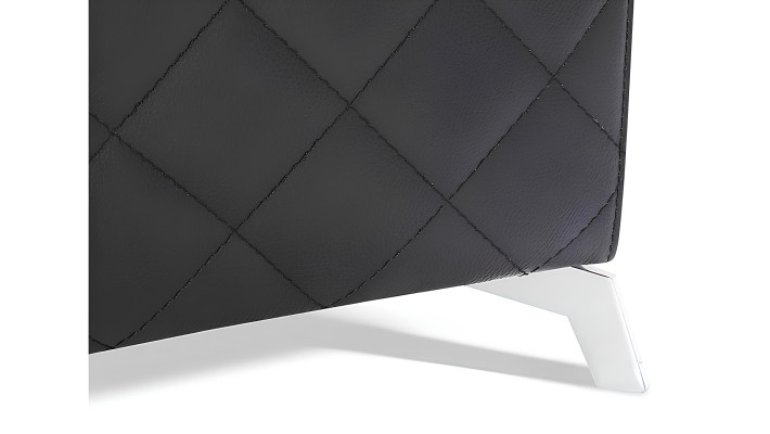 Fauteuil rembourré du designer Relex en cuir 100 % italien lounge 1 place