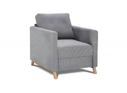 Fauteuil club en cuir conçu, rembourré, individuel, relaxant, pivotant, pour la télévision