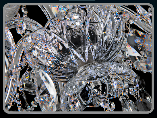 Chandelier en cristal Bohème