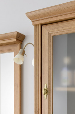 Étagère murale en bois massif pour la cuisine et la salle de bain