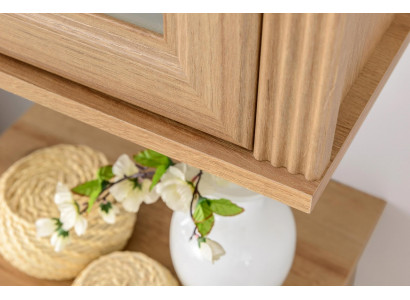 Étagère murale en bois massif pour la cuisine et la salle de bain