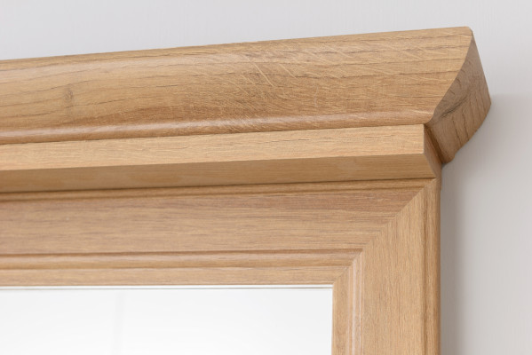 Miroir de salle de bain mural 65x76cm en bois neuf