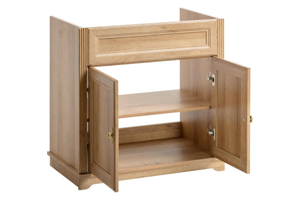 Meuble lavabo mobile de moins de 80 cm en style rustique