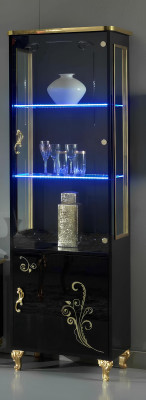 Ensemble de meubles de salon Musta Muri Vitrina Lowboard étagère 3 pièces