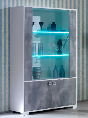 Armoire en verre LED