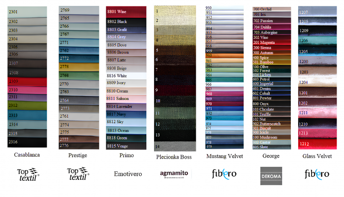 Lit tapissé en cuir textile design double XXL grand baroque