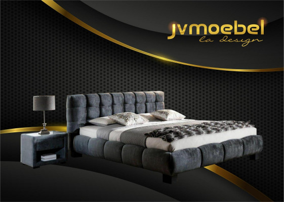 Ensemble de meubles de chambre à coucher moderne de luxe avec 2 tables de nuit