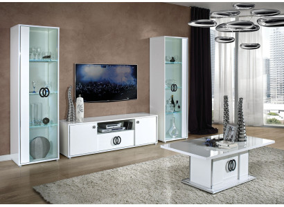 Meuble TV mobile Tavolo Armoire Télévision Design Nouveau Blanc 160 cm Moderne Nouveau