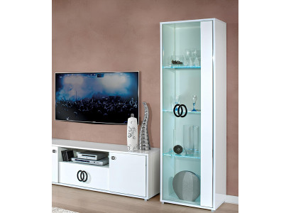 Mobilier de salon rtv 2x Vitrine meubles salon Design tv Moderne Set 3 pièces