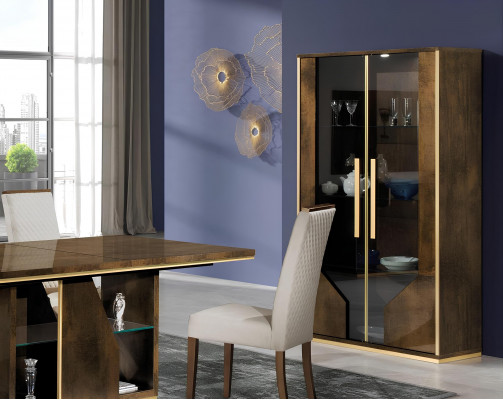 Vitrine armoire vitrines salon vitrines armoires design 2 portes armoire en verre