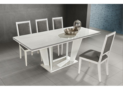 Ensemble de table à manger design moderne luxe tables blanches