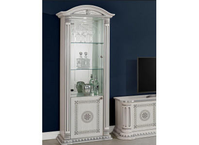 Vitrine de luxe avec verre armoire blanche design meubles nouveau