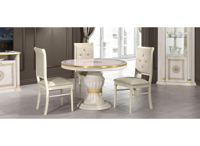 Ensemble de table et chaises de salle à manger RTV angulaire en bois 6 pièces