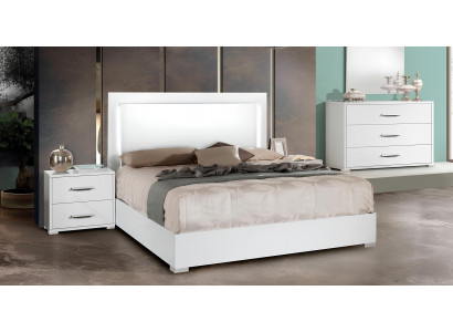 Design de table de nuit de luxe pour lit double 3 pz.