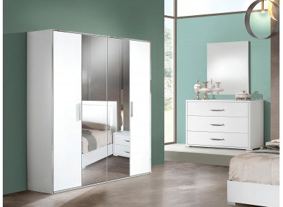 Armoire de luxe moderne à 4 portes en bois