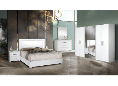 Armoire moderne à 6 portes design bois Italie neuve