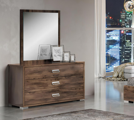 Ensemble de commode, miroir, groupe de commode en bois pour chambre