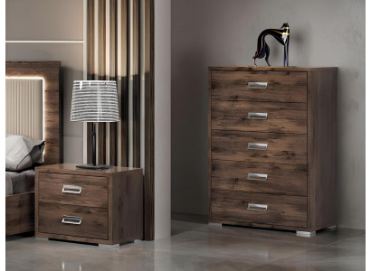 Commode design en bois pour chambre moderne