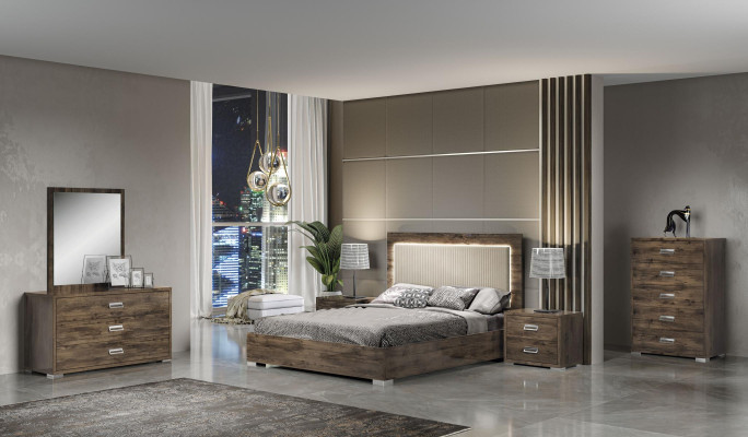 Commode design en bois pour chambre moderne