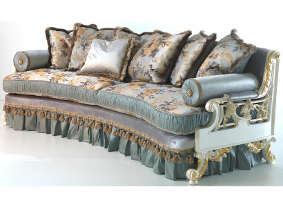 Canapé design bleu italien pour 4 personnes