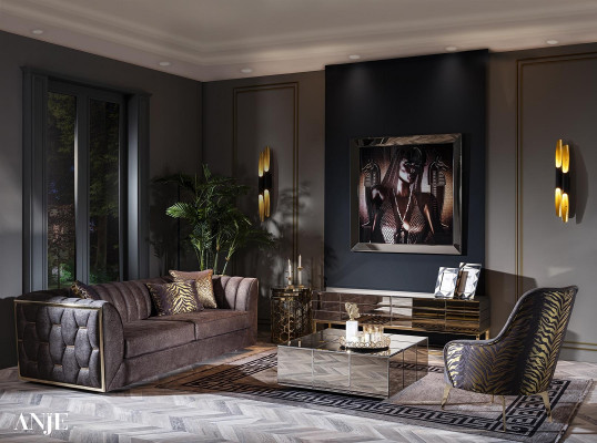 Meuble TV de luxe pour salon, design moderne