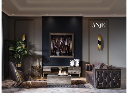 Jeu de canapés en acier inoxydable moderne luxe meubles pour salon nouveau