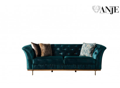 Canapé moderne de luxe couleur turquoise pour le salon
