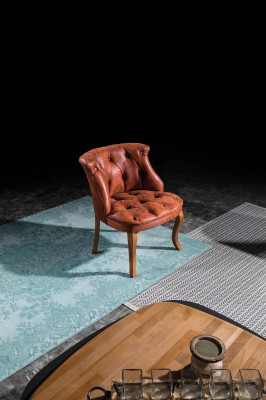 Fauteuil en cuir marron fauteuil cocktail fauteuil design meubles de luxe pour salon