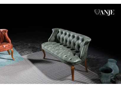 Canapé Chesterfield moderne en simili cuir, meubles, canapé deux places, fauteuil de style