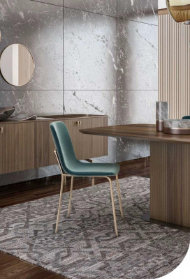 Chaise de salle à manger moderne de luxe, meubles de style moderne, travail du bois de qualité