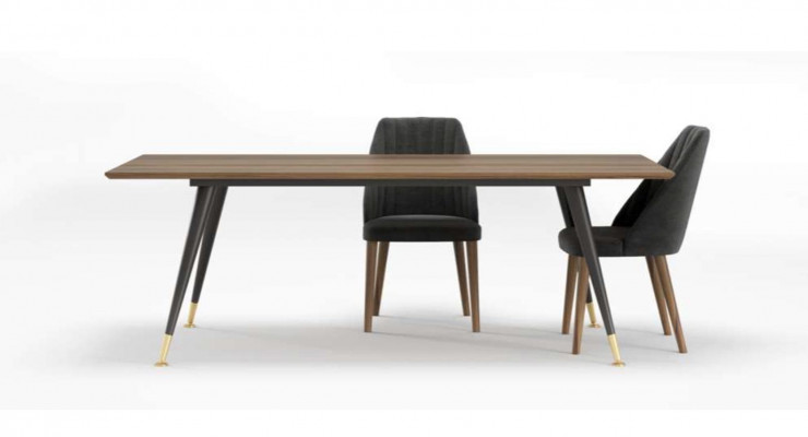 Chaise de cuisine en tissu gris de luxe avec douceur moyenne en bois