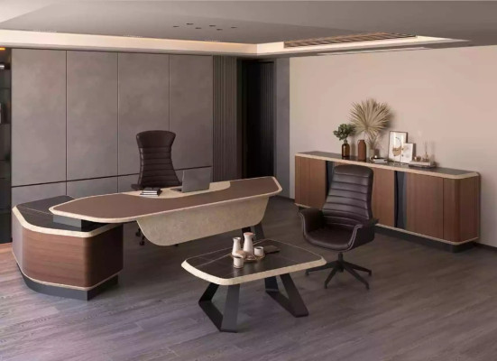 Meuble d'appoint mobile de luxe en bois