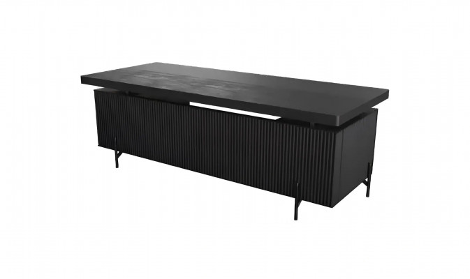 Mobilier de bureau de design, table, armoire, meuble de bureau noir