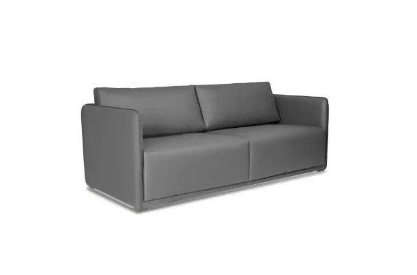 Canapé 3 places gris luxueux, meuble textile moderne
