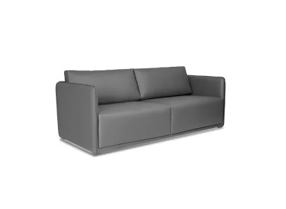 Canapé 3 places gris luxueux, meuble textile moderne