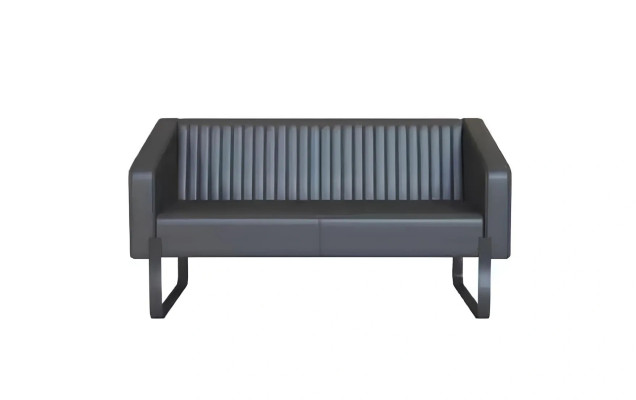 Canapé designer 3 places Tissu Bois Gris
