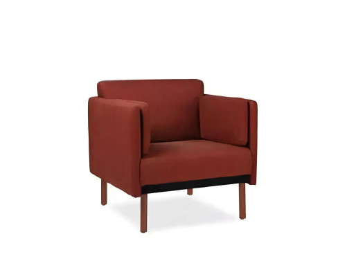 Fauteuil de luxe moderne avec fonction lit en bois rouge
