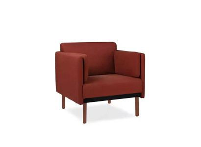Fauteuil de luxe moderne avec fonction lit en bois rouge
