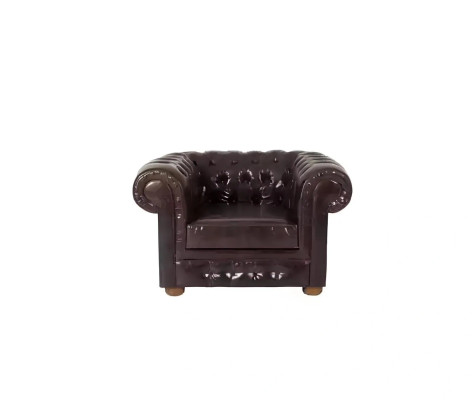 Chaise élégante en bois naturel avec revêtement en textile