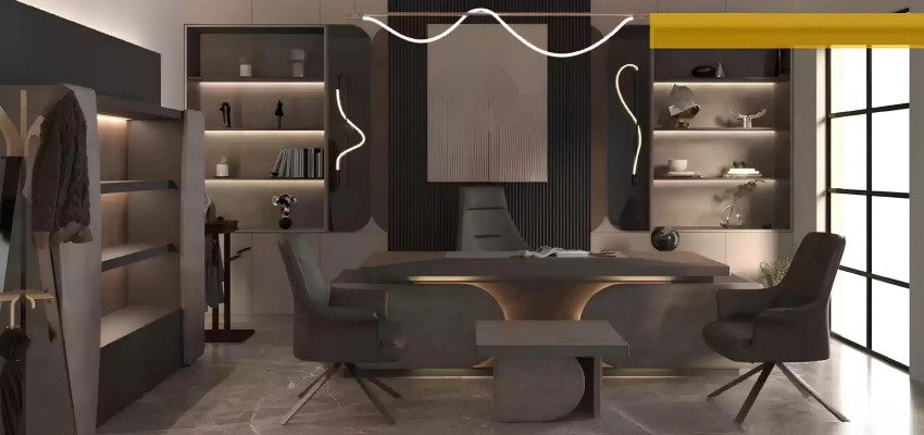 Étagère de bureau mobile moderne