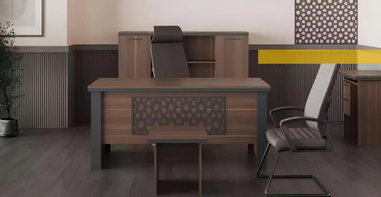 Commode moderne en bois avec tiroirs mobiles pour bureau